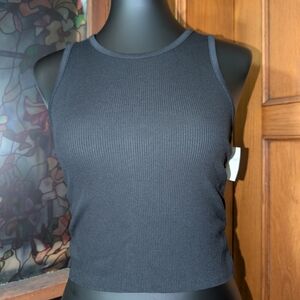 Aerie Black Ribbed Tank Top
